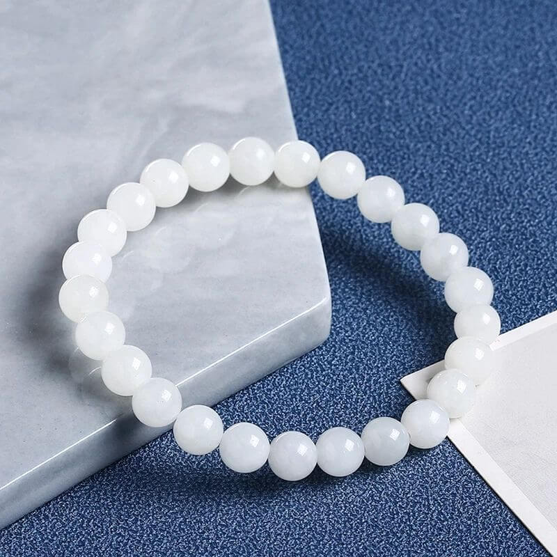 Bracelet jade blanc