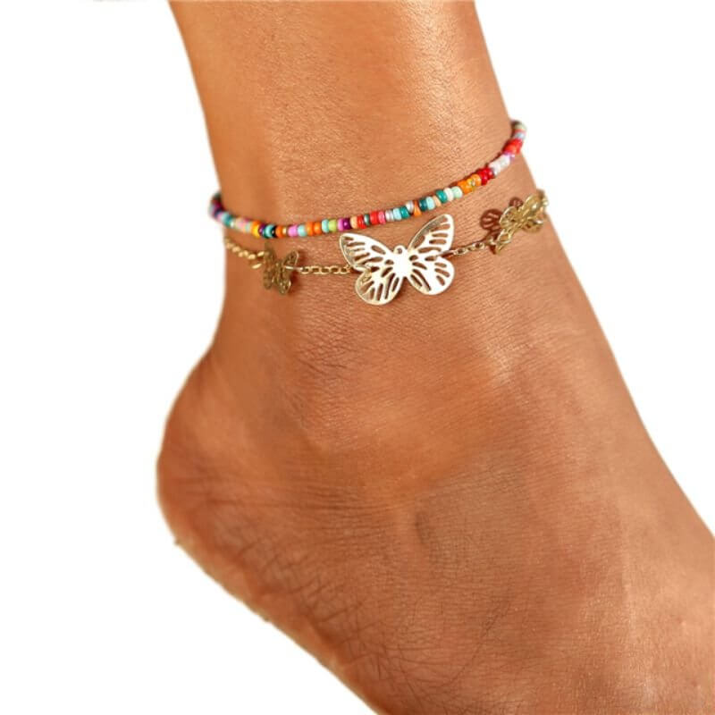 Bracelet cheville perle - Plaisir du Yoga