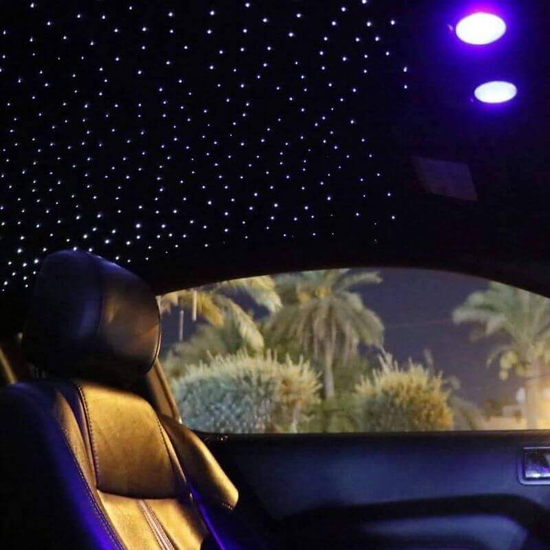Lumière LED en fibre optique scintillante pour toit de voiture, éclairage  intérieur, ciel étoilé, plafond, chambre d'enfant, lampe à fibre optique